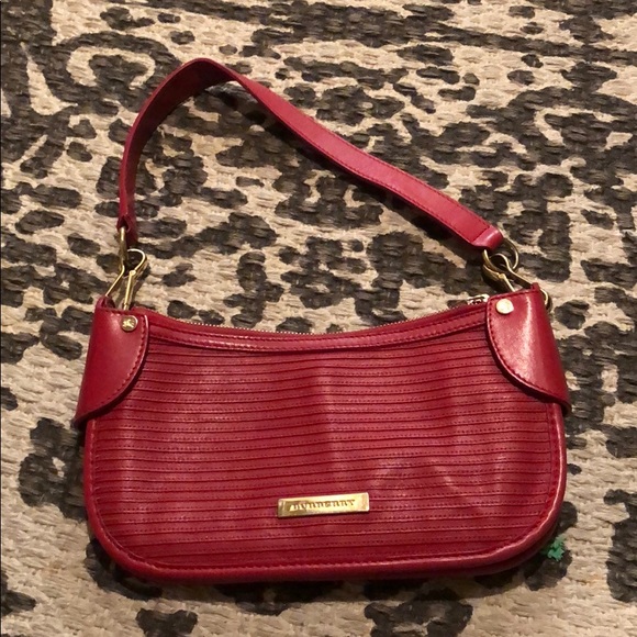 red burberry purse